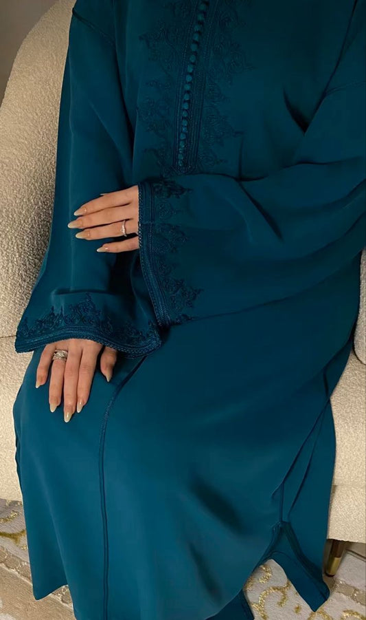 Authentic Moroccan Jellaba Dress - Ramadan Collection 2025 Jallaba, Classy Embroidered Moroccan Djellaba - Eid al Fitr Jalaba for Women
