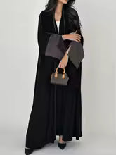 Abaya ample pour femmes , avec broderie colorée complexe, idéale pour les événements culturels, nouvelle collection 2025