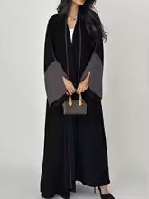Abaya ample pour femmes , avec broderie colorée complexe, idéale pour les événements culturels, nouvelle collection 2025