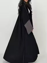 Abaya ample pour femmes , avec broderie colorée complexe, idéale pour les événements culturels, nouvelle collection 2025