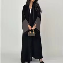 Abaya ample pour femmes , avec broderie colorée complexe, idéale pour les événements culturels, nouvelle collection 2025