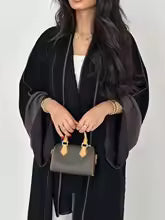 Abaya ample pour femmes , avec broderie colorée complexe, idéale pour les événements culturels, nouvelle collection 2025